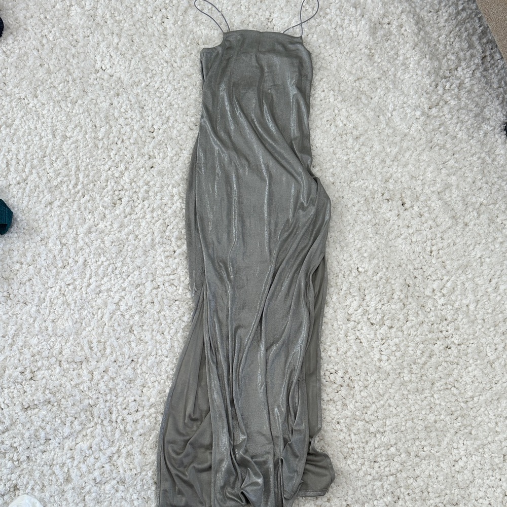 Urban Outfitters Silver Metallic Dress